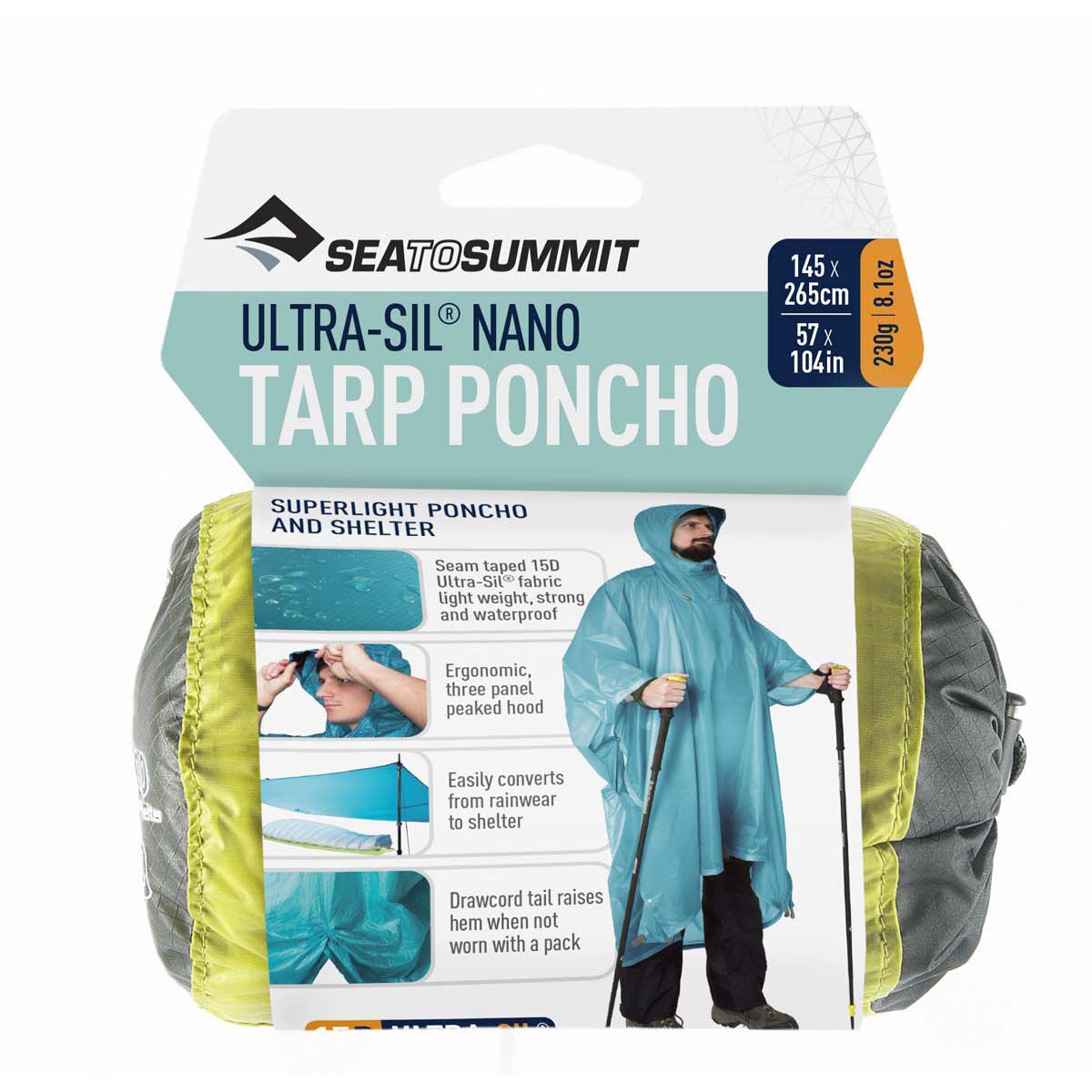 Sea to Summit 15D Ultra-Sil Nano Tarp Poncho, , bcf_hi-res