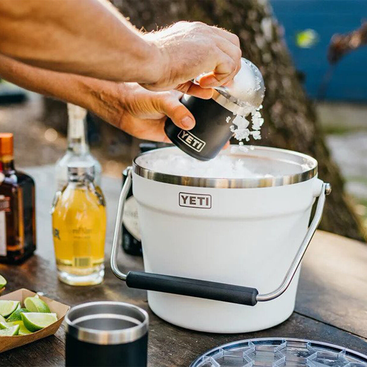 YETI&reg; Rambler&reg; Beverage Bucket White, White, bcf_hi-res