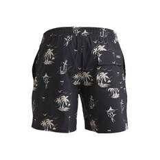 Quiksilver Men’s Horizon Haze Volley Shorts, Black, bcf_hi-res