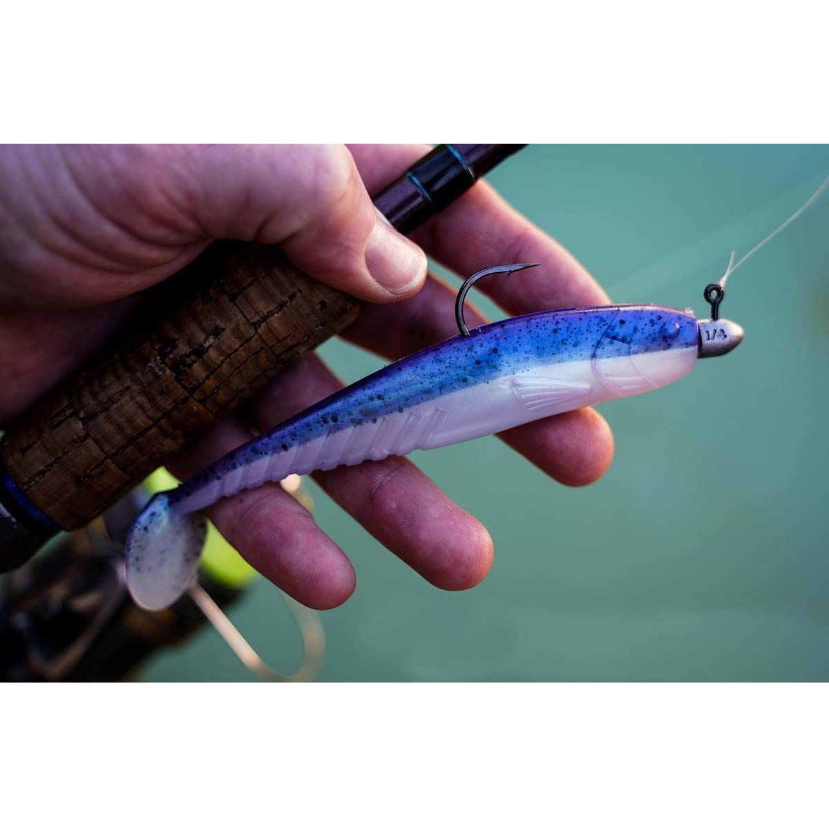 Pro Lure Fish Tail Soft Plastic Lure 80mm Midnight, Midnight, bcf_hi-res
