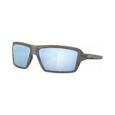Oakley Cables Sunglasses Woodgrain with Prizm Deepwater Polarised Lens, , bcf_hi-res