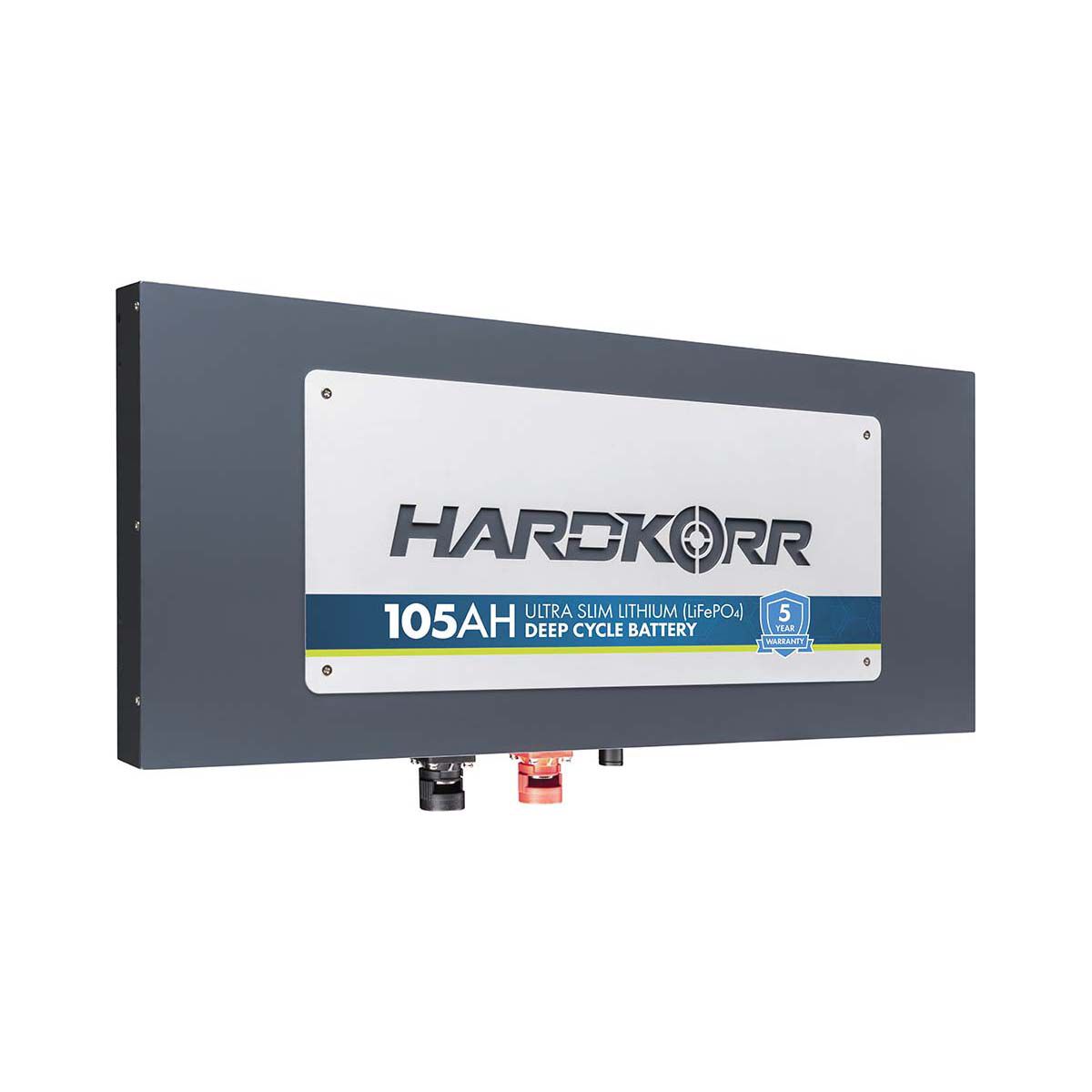 HardKorr 105Ah Lithium Lifepo4 Slimline Deep Cycle Battery with Bluetooth, , bcf_hi-res