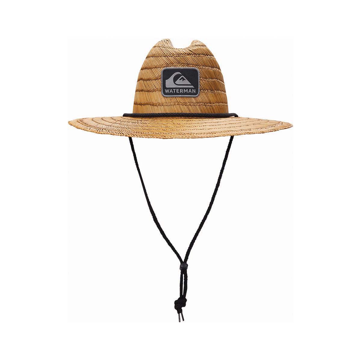 Quiksilver Men's Outsider Lifeguard Wide Brim Beach Sun Straw Hat 