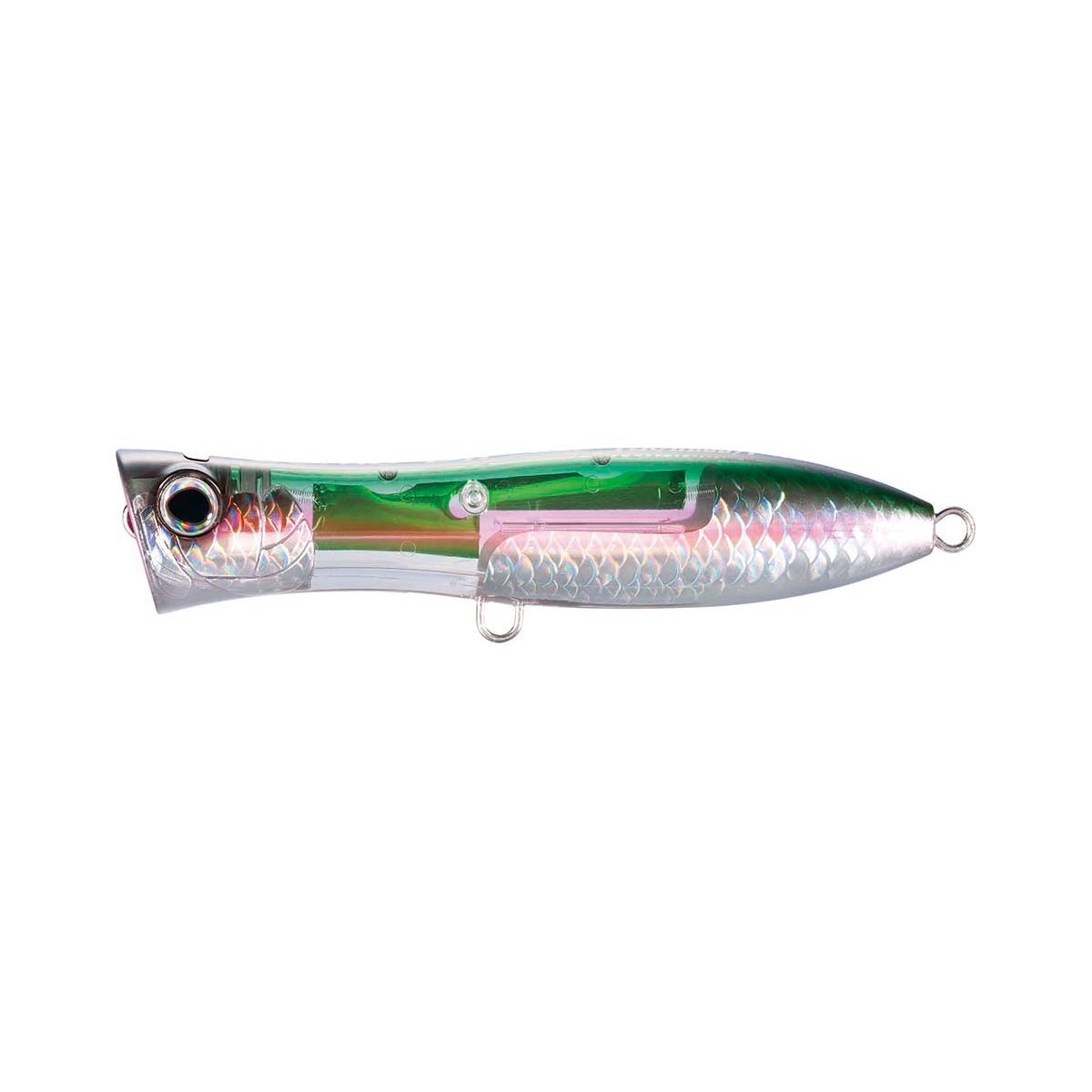 Shimano Ocea Bomb Dip Popper Lure 170mm Rainbow, Rainbow, bcf_hi-res