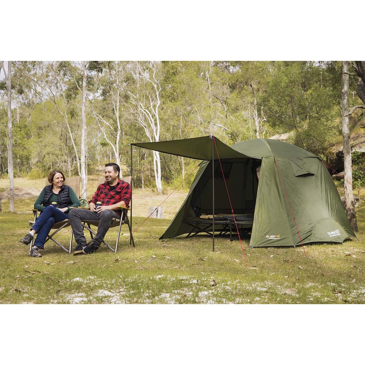 OZtrail Easy Fold Stretcher Tent 2 Person, , bcf_hi-res
