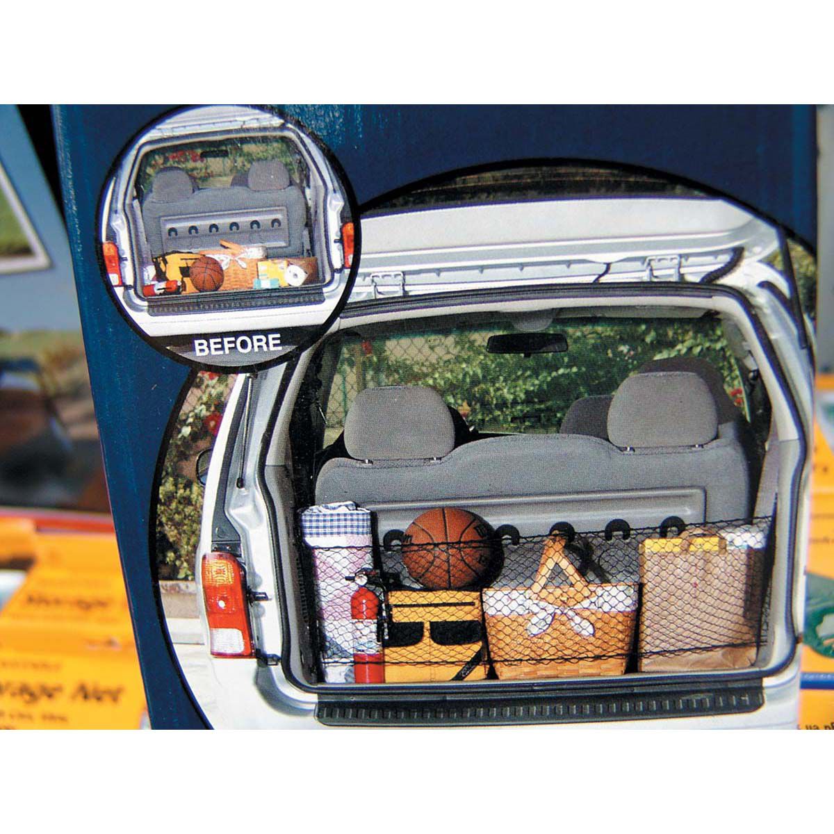 Storage net clearance for car