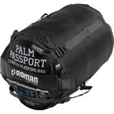Roman Palm Passport -5°C Sleeping Bag - Black & Charcoal, , bcf_hi-res