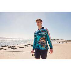 Savage Gear Men's Bream Fishing Shirt, Blue, bcf_hi-res
