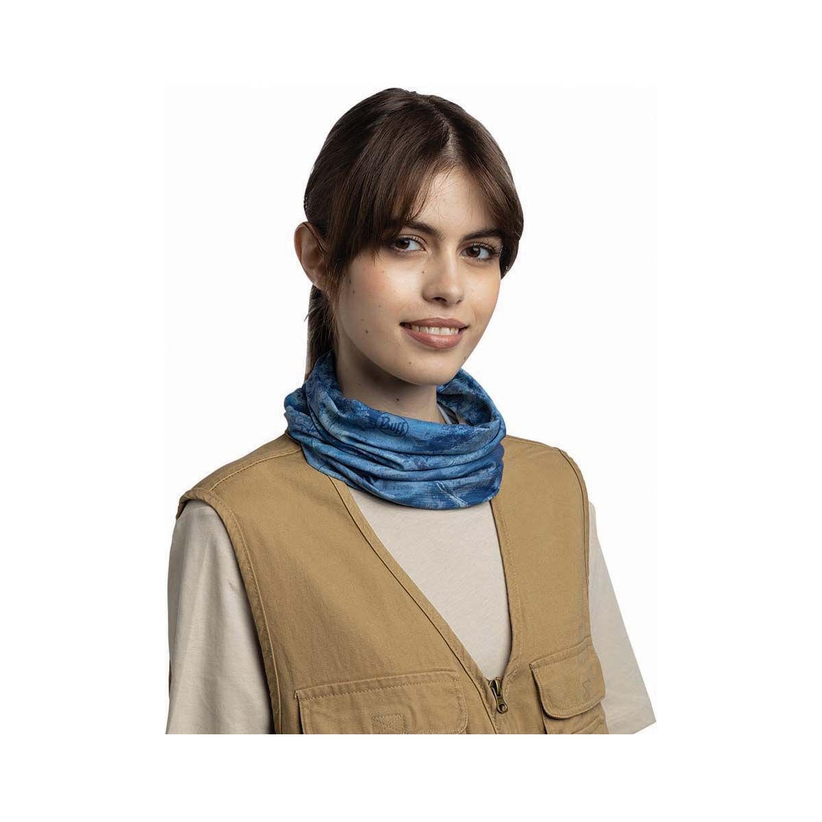 Buff Unisex Coolnet UV Multifunctional Neckwear Ocean Blue OSFM, Ocean Blue, bcf_hi-res