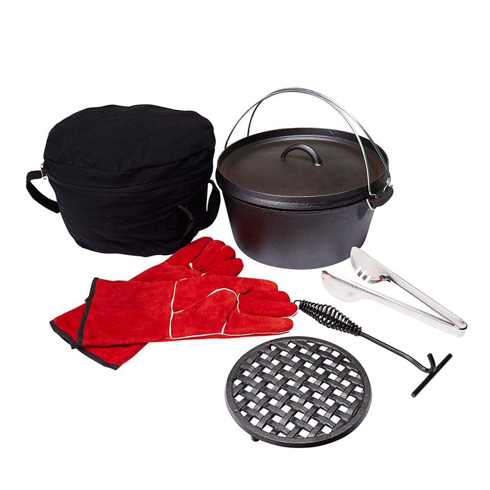 Wanderer Pre Seasoned Cast Iron Set 7.5Qt BCF