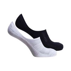 Macpac Unisex No-Show Merino Socks 2 Pack Black/Grey Marle S, Black/Grey Marle, bcf_hi-res