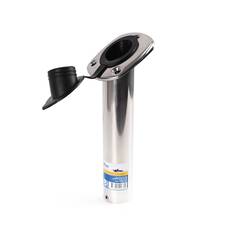 Bowline Stainless Steel Oval Rod Holder with Cap, , bcf_hi-res