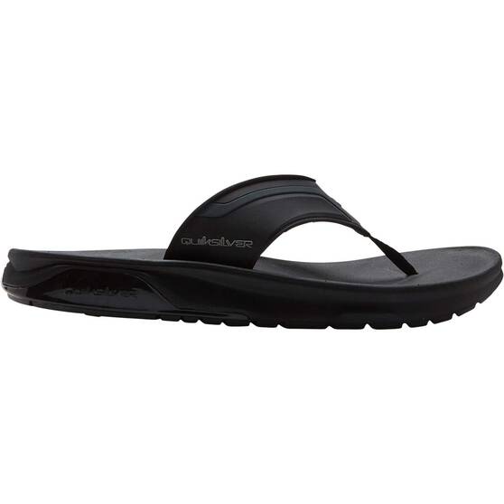 Quiksilver Men’s Mathodic Recovery Sandals, Black, bcf_hi-res