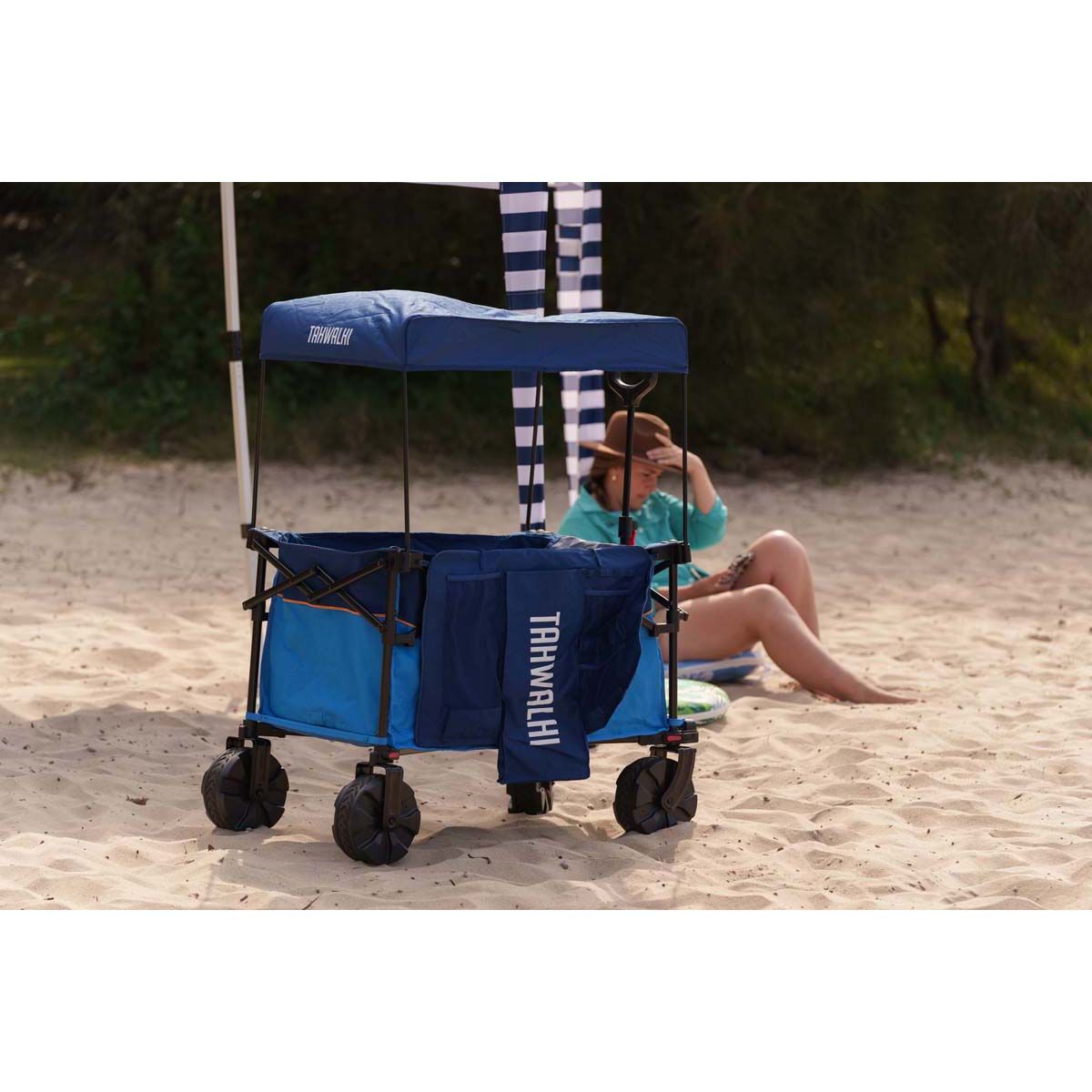 Tahwalhi Premium Quad Fold Beach Cart Canopy, , bcf_hi-res