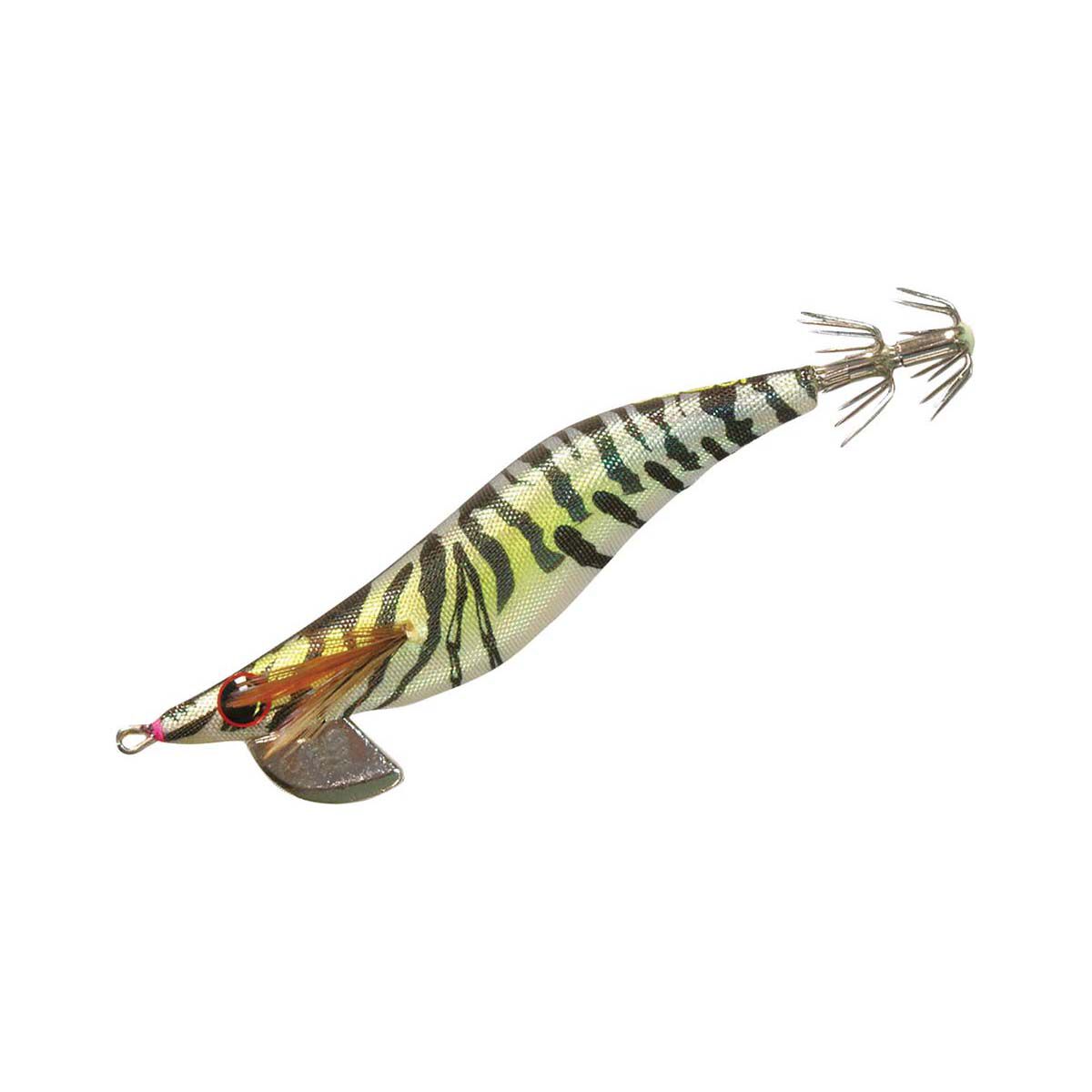 Asari Tiger Prawn Squid Jig Lure 2.5 Black/White, Black/White, bcf_hi-res