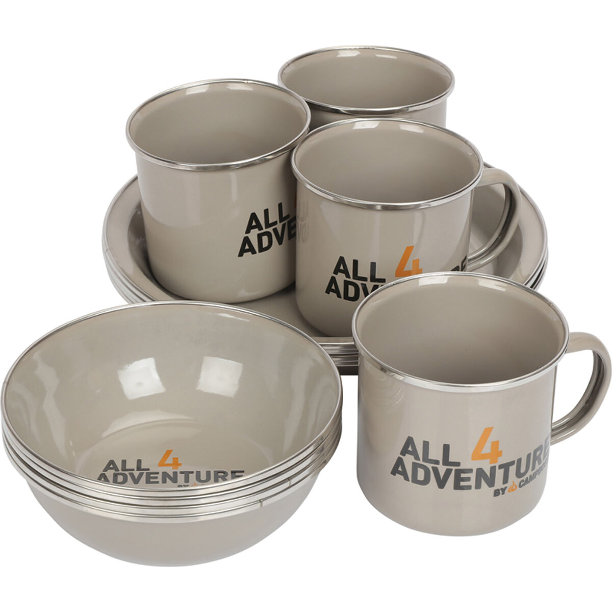 All 4 Adventure 12pc Enamel Dinner Set BCF