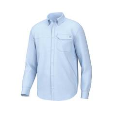 Huk Men's Tide Point Long Sleeve Fishing Shirt Ice Water 2XL, Ice Water, bcf_hi-res