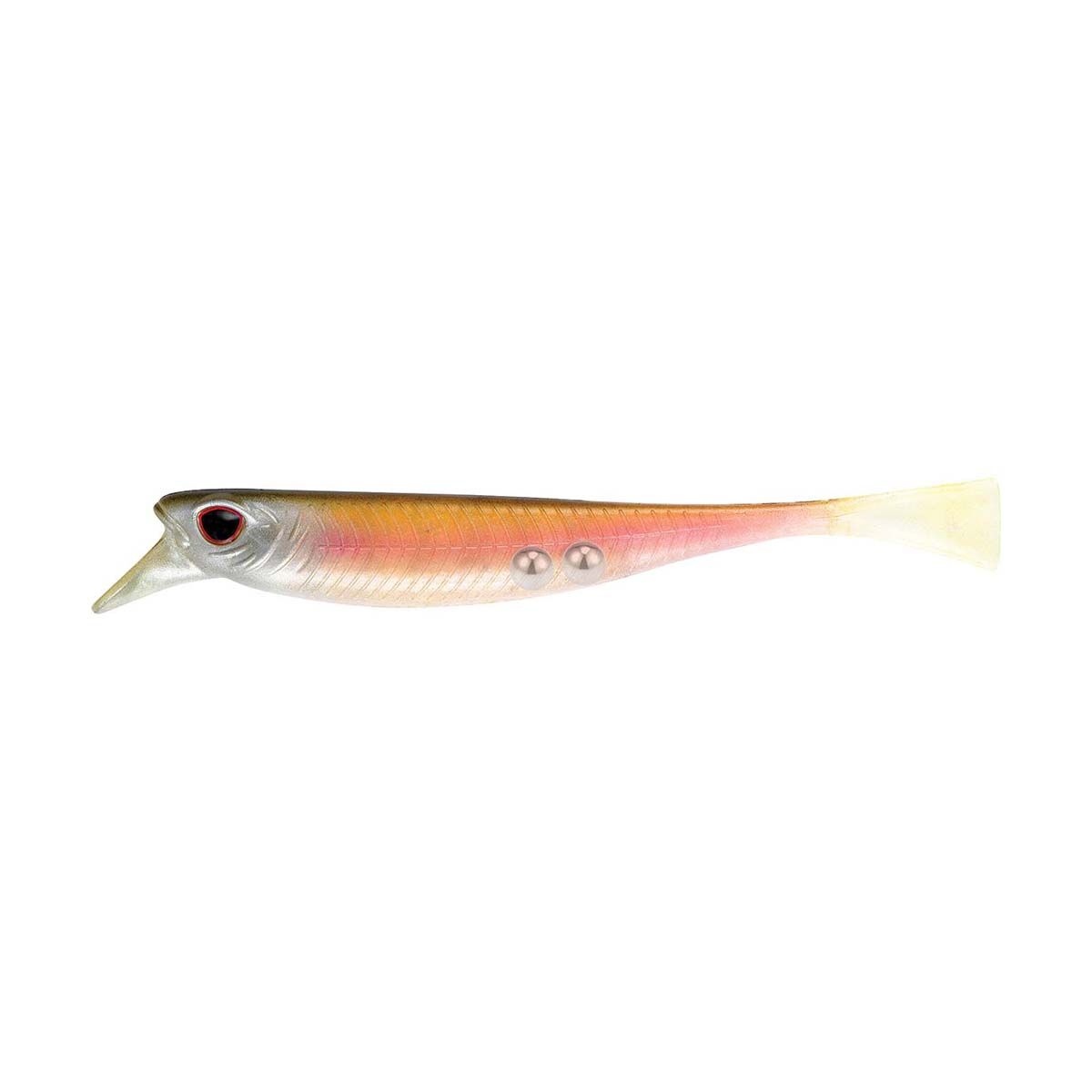 Nomad Live Ops Delta Minnow Soft Plastic Lure 4.5in Pink Wakasagi, Pink Wakasagi, bcf_hi-res