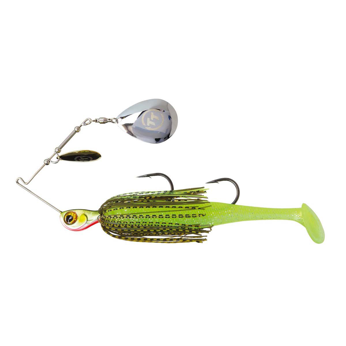 TT Fishing Tornado+ Double Colorado Rigged Spinnerbait Lure 1/2oz Mossy, Mossy, bcf_hi-res