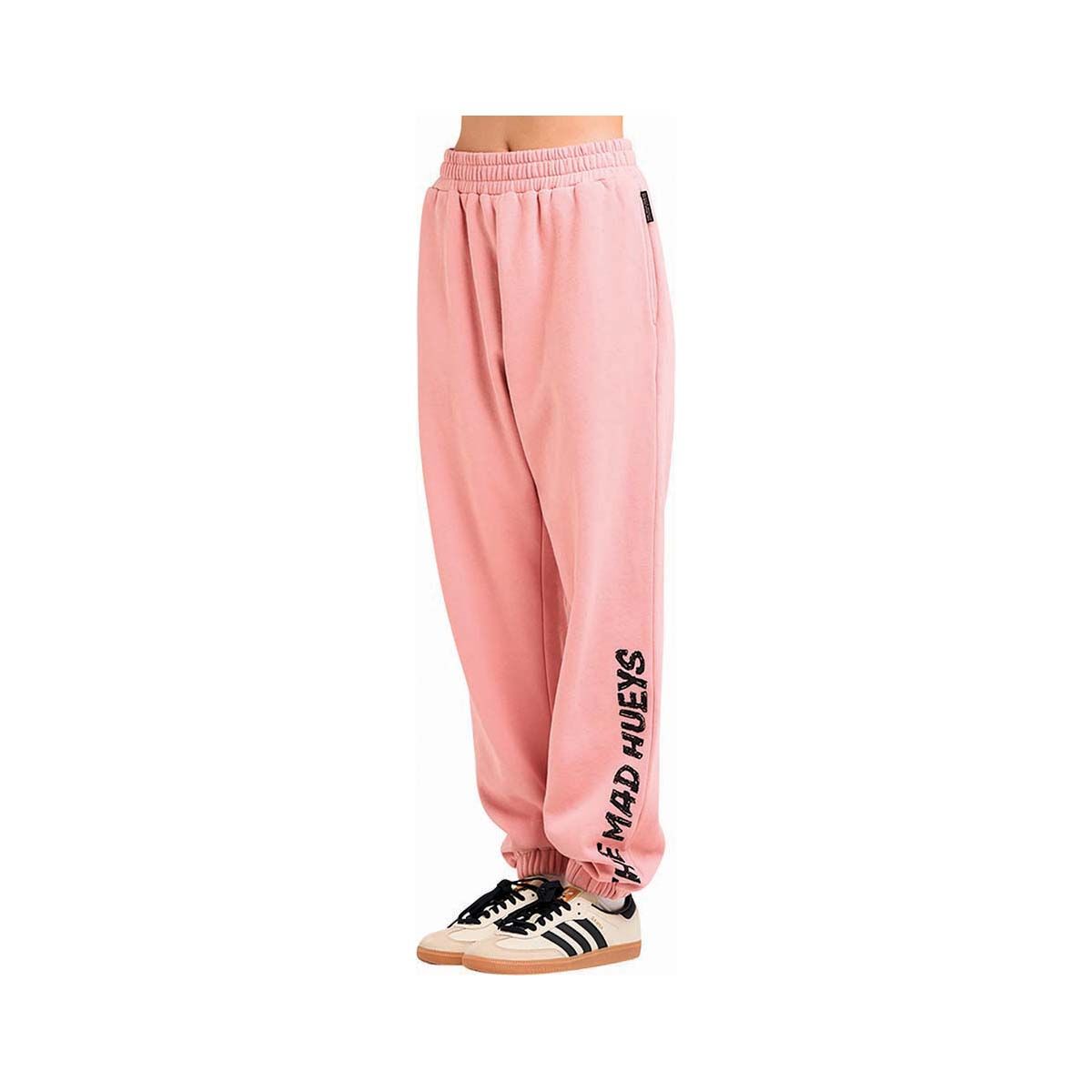 The Mad Hueys Women&rsquo;s Jumping To Conclusions Track Pants, Dusty Pink, bcf_hi-res