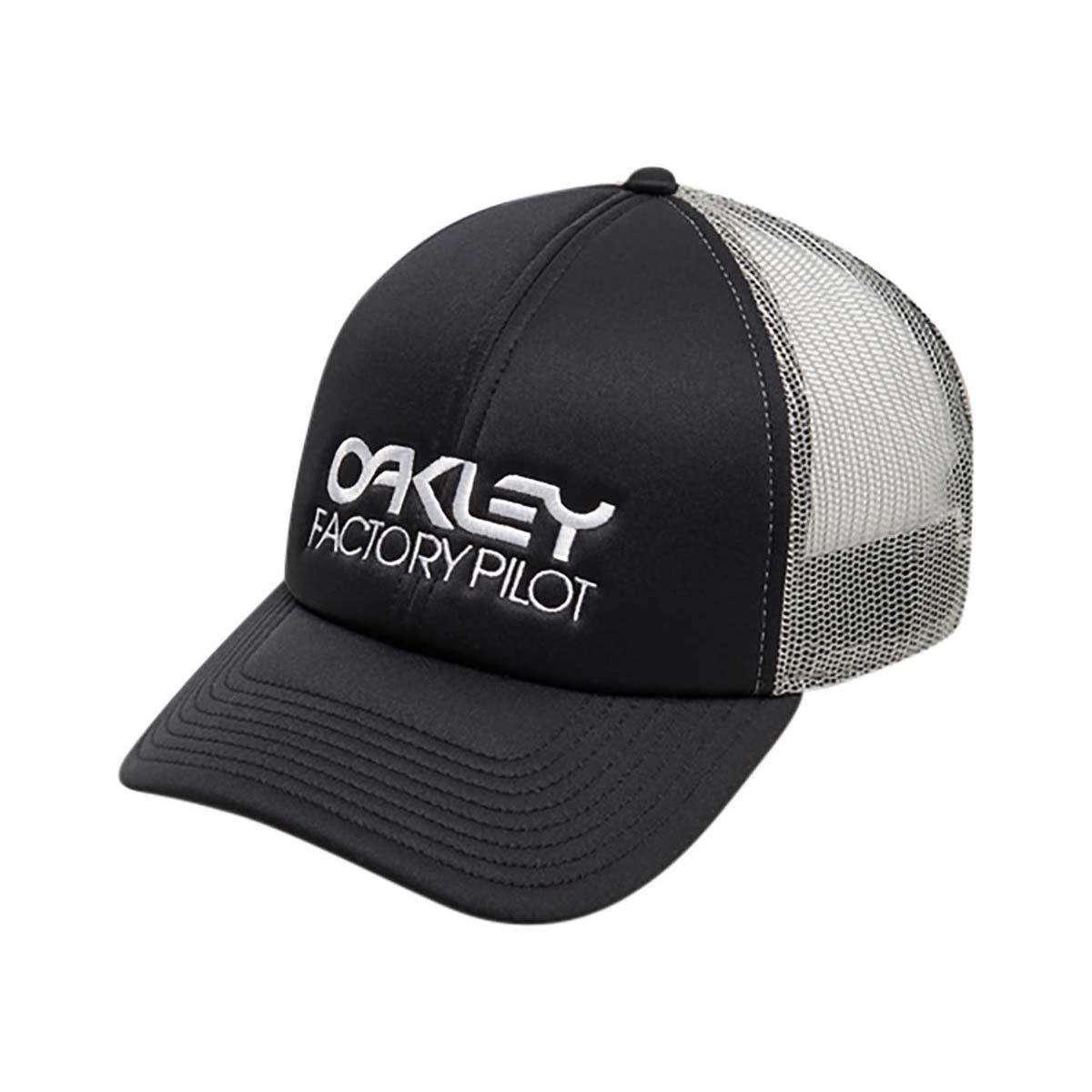 Oakley Unisex Factory Pilot Trucker Cap Blackout, Blackout, bcf_hi-res