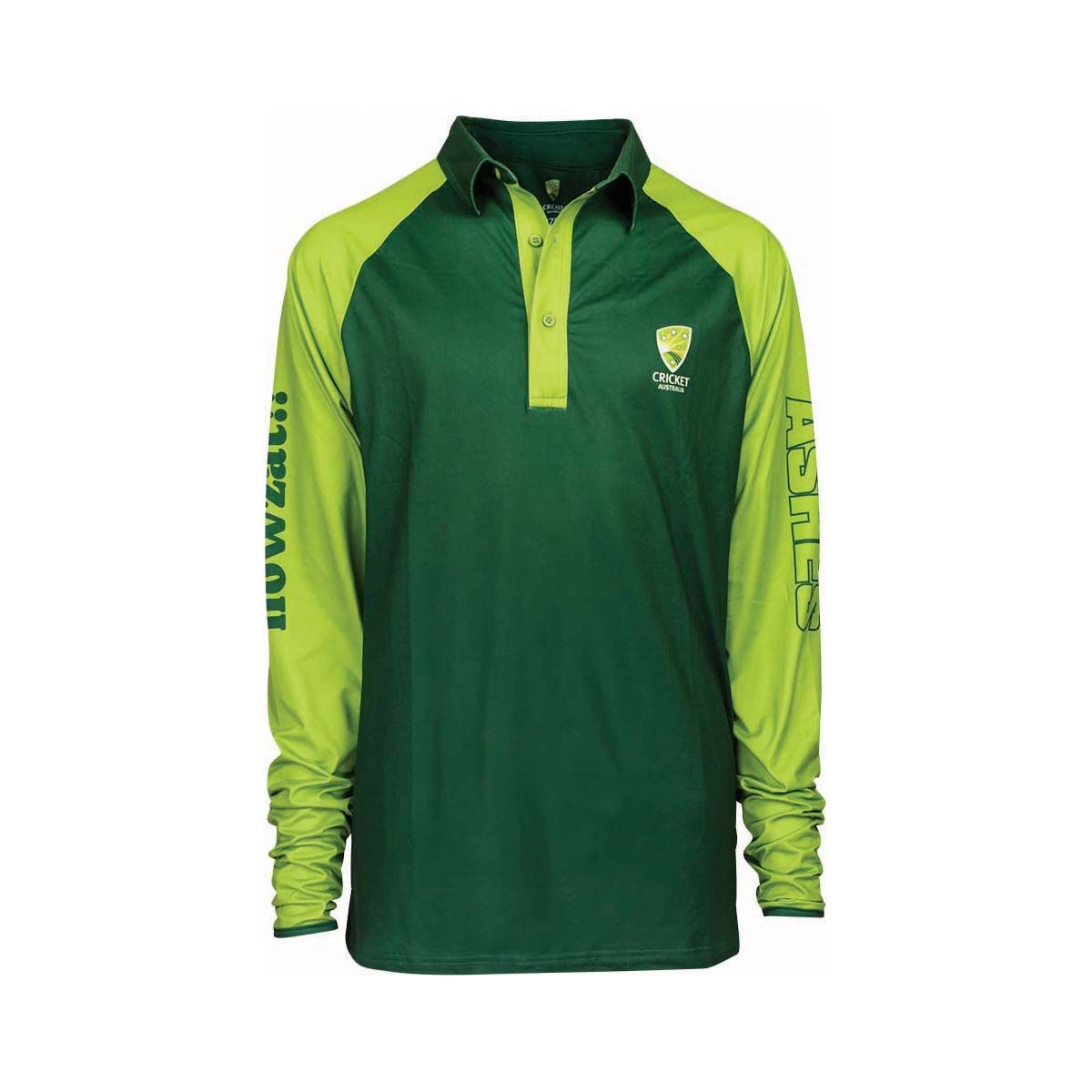 Gilroy x Cricket Australia Men's Howzat Sunshirt Green S, Green, bcf_hi-res