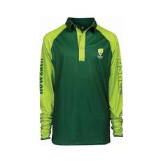 Gilroy x Cricket Australia Men's Howzat Sunshirt Green S, Green, bcf_hi-res