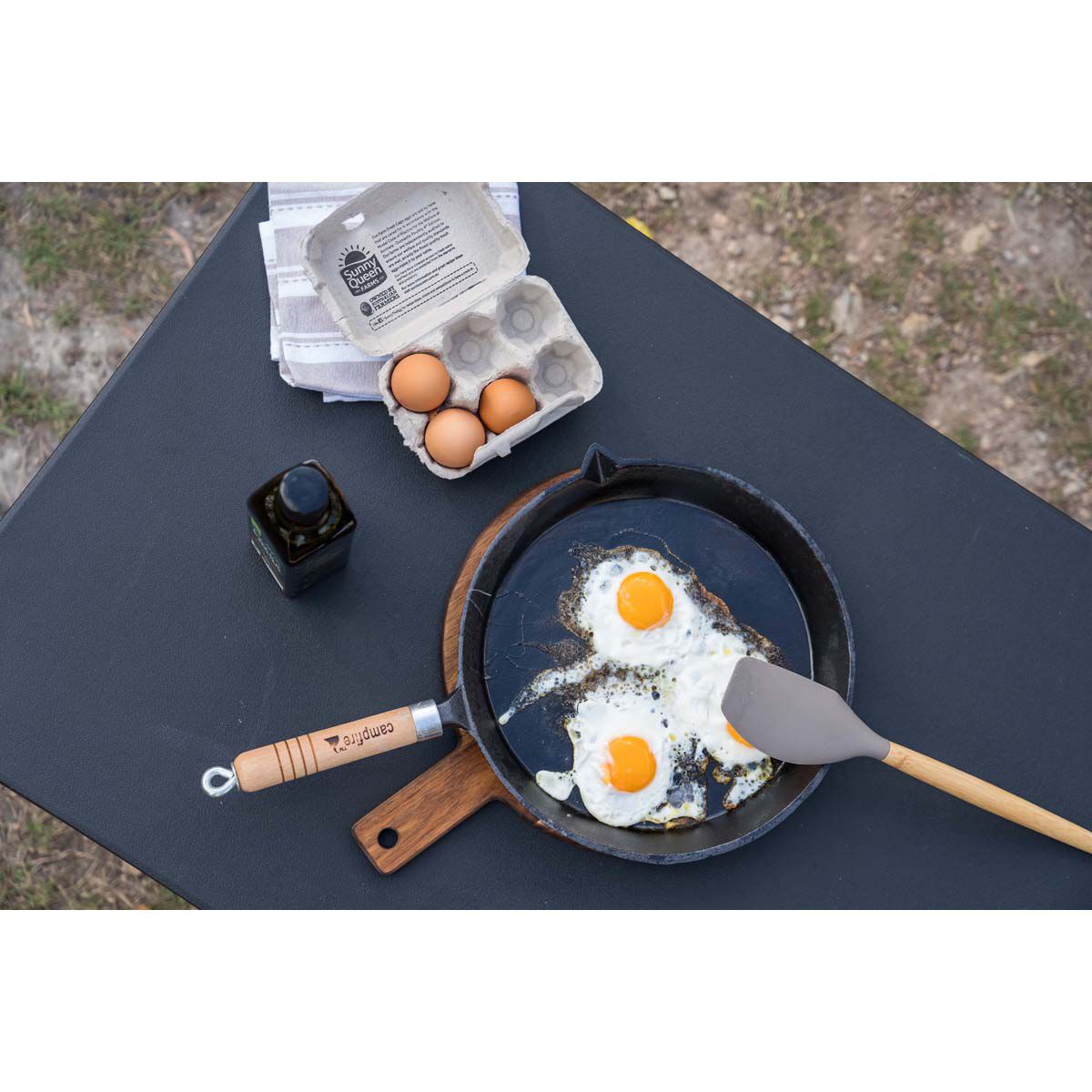 Campfire Pre Seasoned Frypan 25cm, , bcf_hi-res
