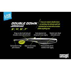 Nomad Live Ops Double Down Soft Plastic Lure 4in Pink Floss, Pink Floss, bcf_hi-res
