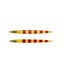 Gold Red Stripe