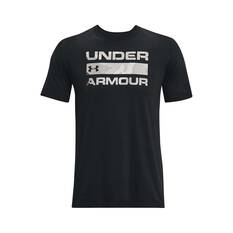 Under Armour Men's Stacked Logo Fill Short Sleeve Tee Black/Pewter S, Black/Pewter, bcf_hi-res