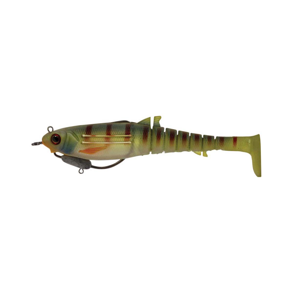 Zerek Flat Shad X Weedless Soft Plastic Lure 145mm Orange Gill, Orange Gill, bcf_hi-res