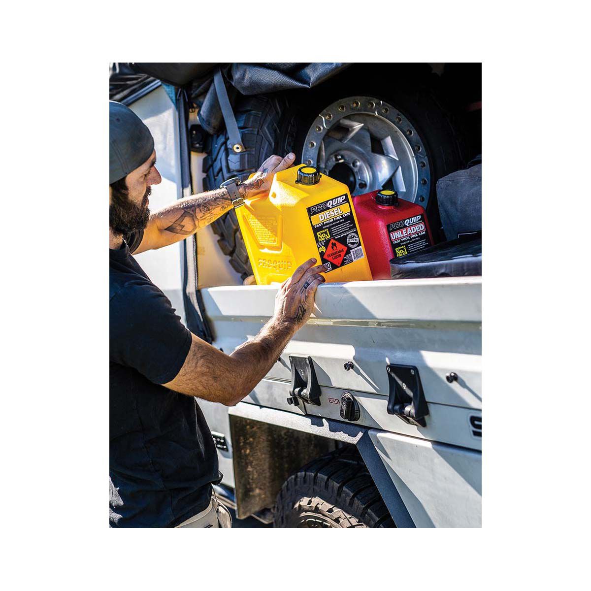 Pro Quip 20L Plastic Diesel Jerry Can, , bcf_hi-res