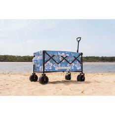 Wanderer Flat Fold Beach Cart 100kg Hibiscus, , bcf_hi-res
