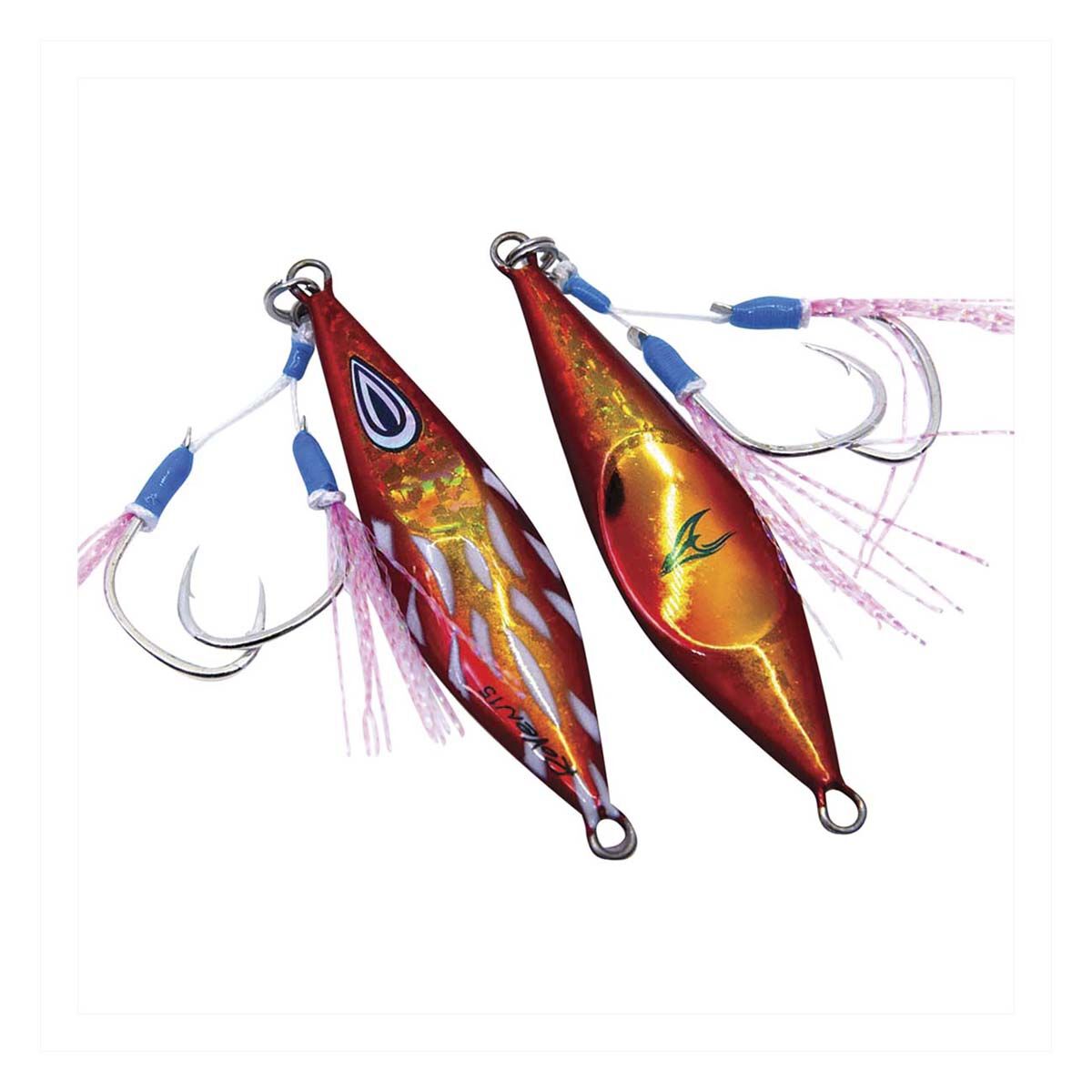 Ocean's Legacy Roven Rigged Jig Lure 15g Burnt Orange, Burnt Orange, bcf_hi-res