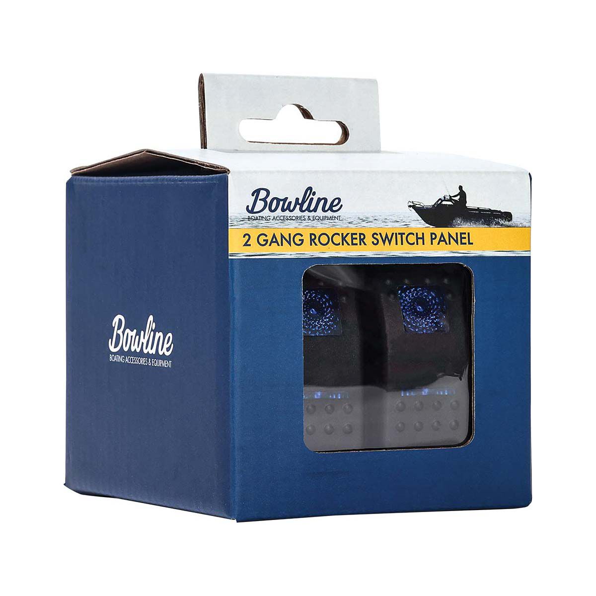 Bowline Switch Panel 2 Rocker LED Black BCF