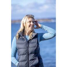 Macpac Women's Halo Down Puffer Vest V2, Black, bcf_hi-res