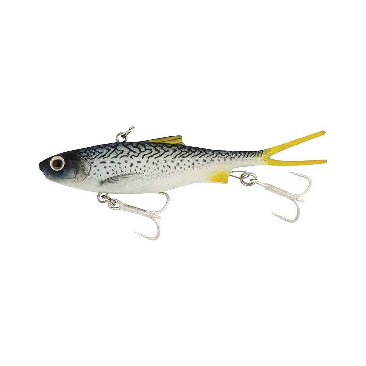 Samaki Vibelicious Fork Tail Soft Vibe Lure 85mm 14g Slimy Mackerel, Slimy Mackerel, bcf_hi-res