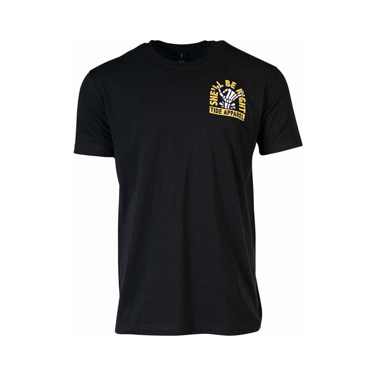 Tide Apparel Men's She'll Be Right Short Sleeve Tee Black M, Black, bcf_hi-res