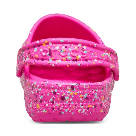 Crocs Toddlers Classic Paint Splat Clogs, Pink, bcf_hi-res