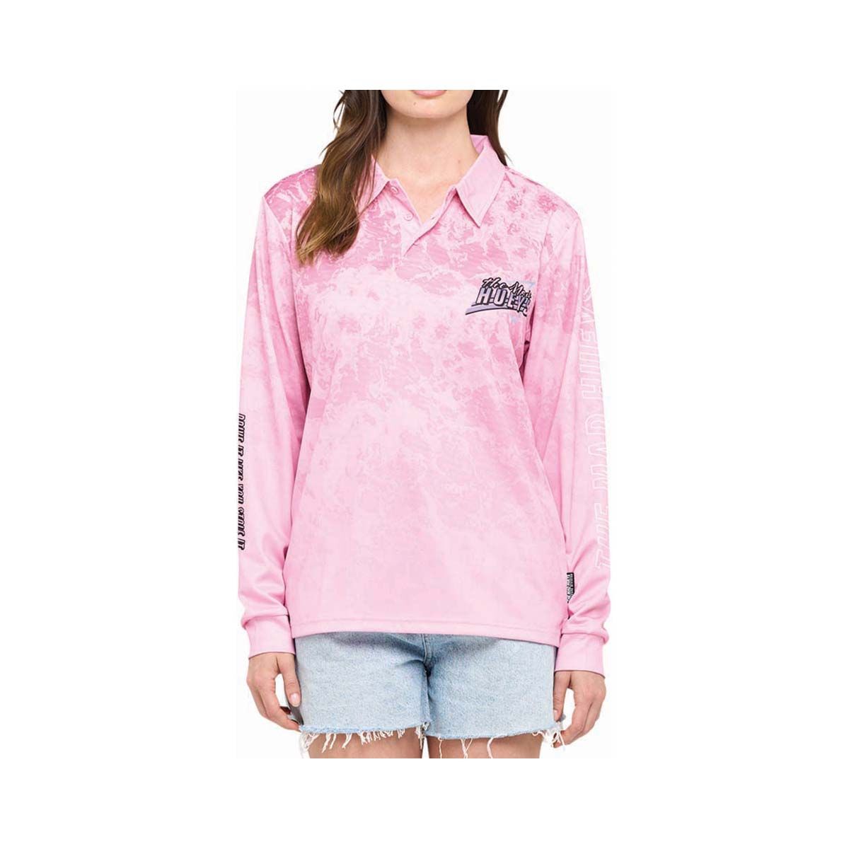 The Mad Hueys Women's Drive It Fishing Shirt Pink XS, , bcf_hi-res
