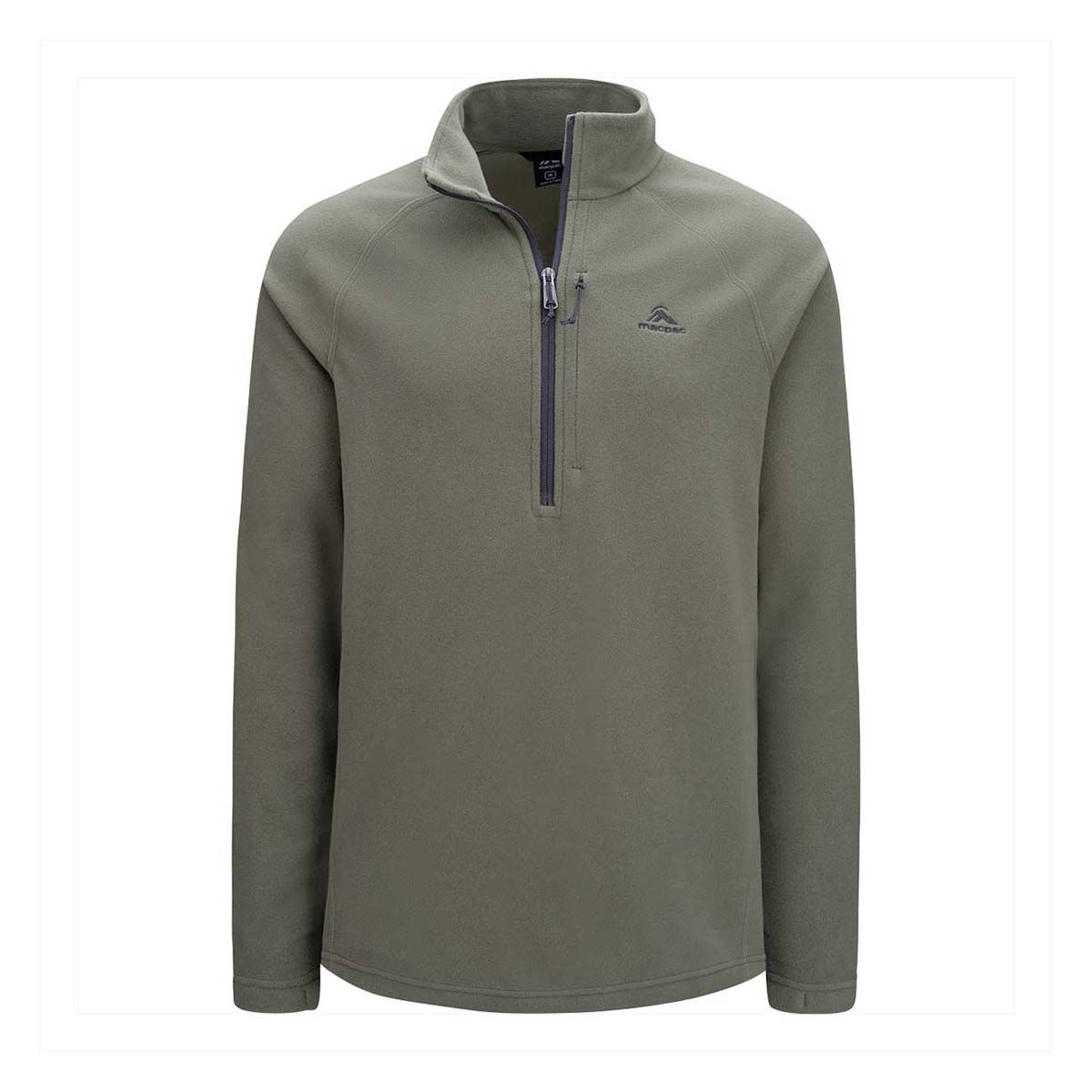 Macpac Men's Tui Fleece Pullover V6 Green S, Green, bcf_hi-res