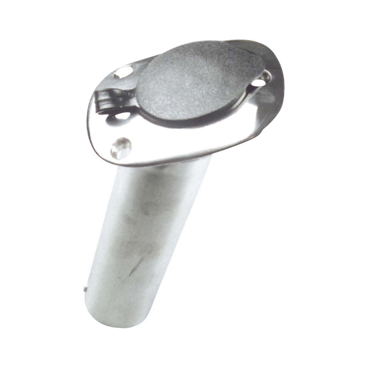 BLA Flush Mount Rod Holder - Cast Stainless Steel With Cap, , bcf_hi-res