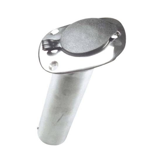 BLA Flush Mount Rod Holder - Cast Stainless Steel With Cap