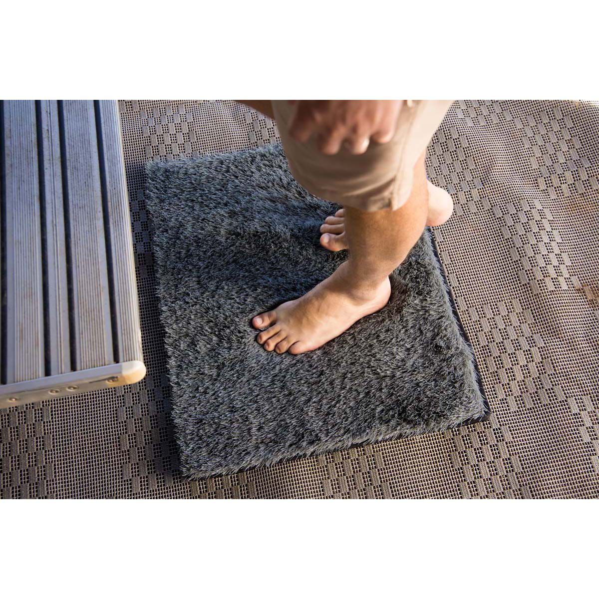Companion Dust Off Mat Grey 65x50cm, , bcf_hi-res