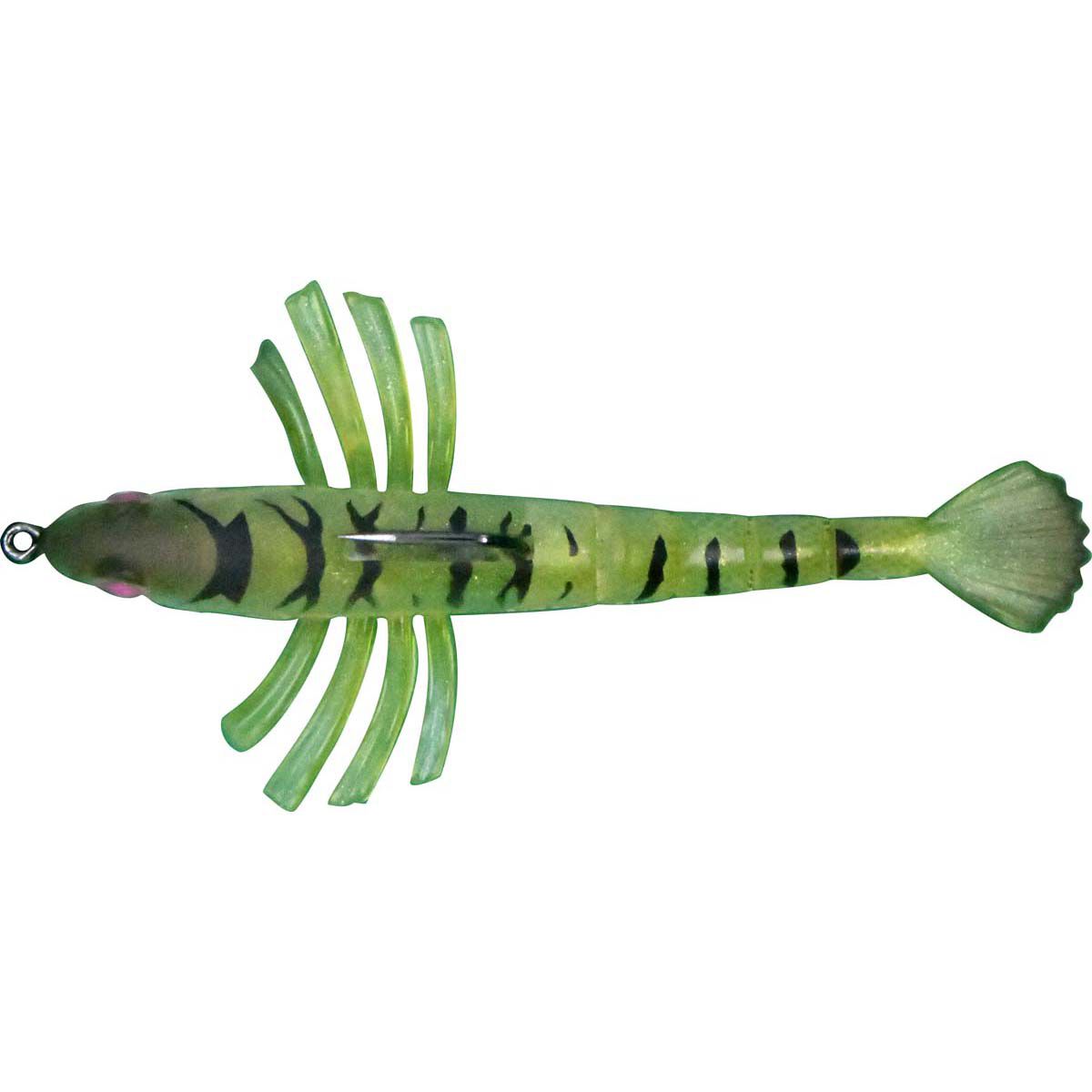 Akame Hybrid Soft Plastic Lure 9cm Tiger Green, Tiger Green, bcf_hi-res