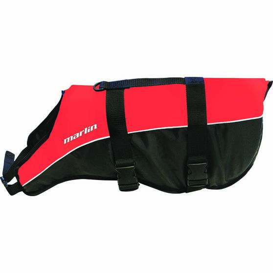 Marlin Australia PFD Dog Floatation Vest Red / Black L, Red / Black, bcf_hi-res