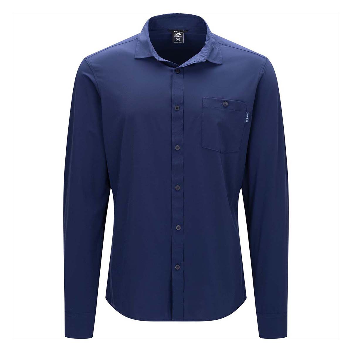 Macpac Men's Eclipse Long Sleeve Shirt V2, Navy Iris, bcf_hi-res
