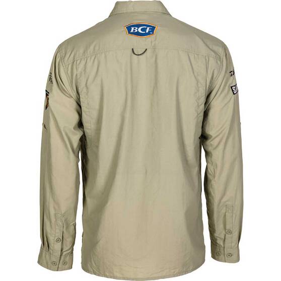 BCF Men's Long Sleeve Fishing Shirt, Silt, bcf_hi-res