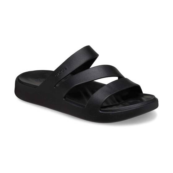 Crocs Women's Getaway Strappy Shoes, Black, bcf_hi-res